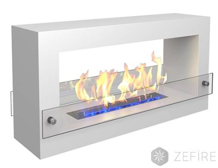 Напольный биокамин ZeFire Quarter 900 белый